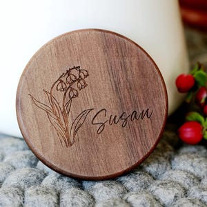 Compact Mirror Personalized, Bridesmaid Proposal, Birth Flower Pocket Mirror, Birthday Gifts, Bridesmaid Gifts, Bachelorette Party Favors