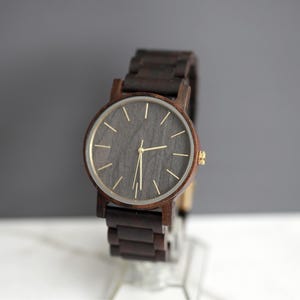 Personalized Watch, Wooden Watch, Engraved Watch, Anniversary Gift for Him, Groomsmen Watch, Mens Watch, Boyfriend Gift