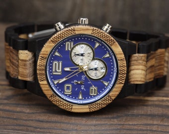 Personalisierte Holzuhr ,Holz Uhr , Holzuhr ,,Holz Uhr Männer,Herren Holzuhren,Hochzeitsgeschenk,Holz Uhren für ihn,Uhr Mann Geschenk