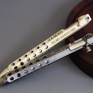 Personalisierte Geschenke für Ihn Bolt Action Pen, Gravurkugelschreiber, Bolt Action Pen, Jubiläumsgeschenk, Weihnachtsgeschenk für Männer, Geschenk für Papa, Lehrer