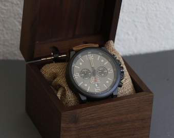 Watch,Custom Engraved Personalized Mens  Wrist Watch, Groomsmen Gifts, Mens Birthday, Wedding, Anniversary Gifts, Father's Day Gifts