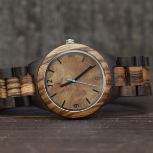 Personalized Wood Watch,Wood Watch, Wooden watch,,5th anniversary gift ,Mens watches,Wedding Gift,Wood Watches for him,Watch Husband Gift