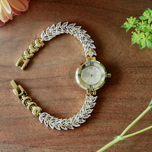 Personalized Women&#39;s Watch,  Gold Watch, Vintage Style, Bridesmaids Gifts, Gift for Her, Anniversary