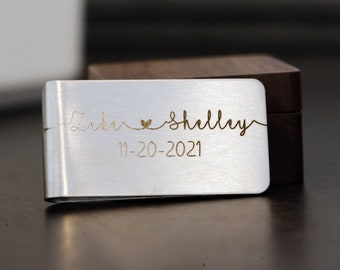 Personalized Engraved Money Clip ,Gift for Him, Custom Engraved Money Clip, Personalized Gift for Men, Groomsmen Gifts, Valentine's Gift