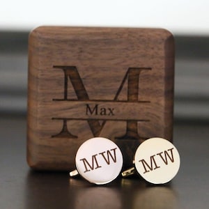 Bruidsjonkers Geschenken Metalen Manchetknopen, Gepersonaliseerde Manchetknopen, Huwelijksdag Cadeau voor man, Verjaardagscadeau voor hem, Verjaardagscadeau voor papa
