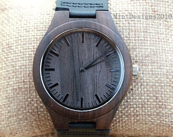 Wood Watch,Personalized Wooden Watch, Groomsmen Gifts, Mens Birthday Gifts, Wedding Gifts, Anniversary Gifts, Father's Day Gifts