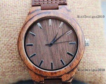 Wood watch,Personalized Wood Watch,Engraved Wooden Watch for Men,Groomsmen Gifts,Boyfriend Gift,Birthday Gift for Him,Custom Watch