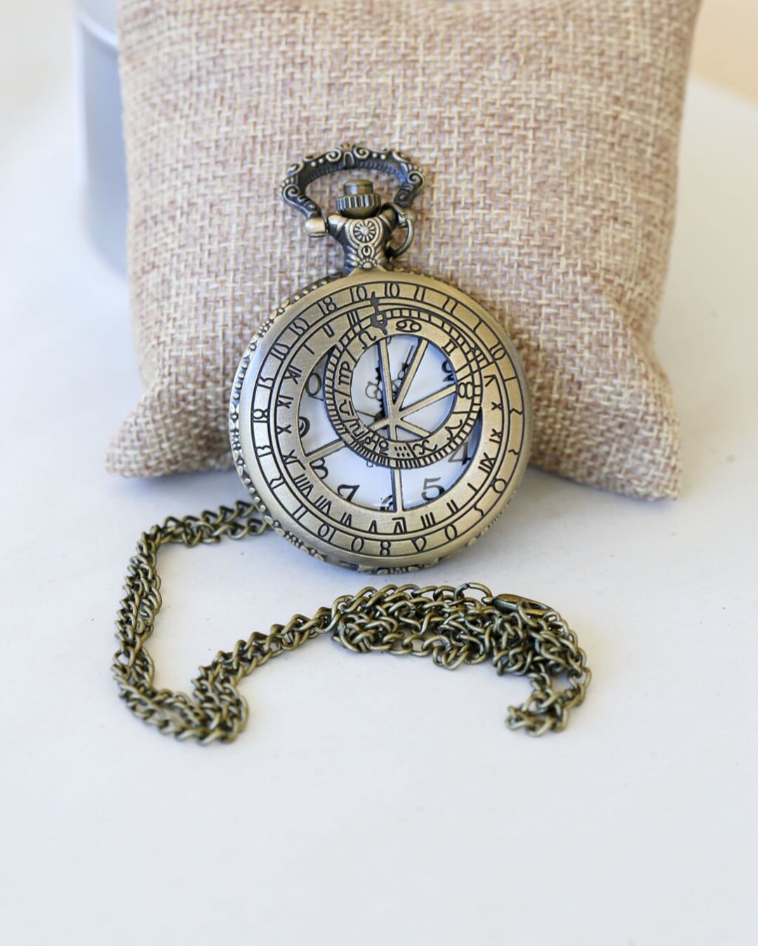Time Lord Mechanical Pocket Watch,brass Pocket Watch Necklace With Time