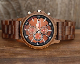 Personalisierte Holzuhr ,Holz Uhr , Holzuhr ,,Holz Uhr Männer,Herren Holzuhren,Hochzeitsgeschenk,Holz Uhren für ihn,Uhr Mann Geschenk