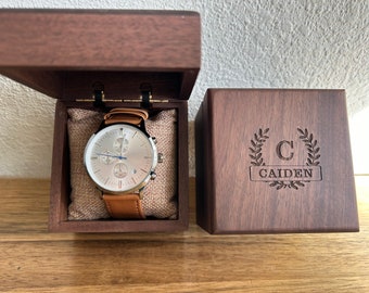 Personalisierte Herrenuhr, Groomsmen Geschenke, Herren Geburtstag, Hochzeit, Jahrestagsgeschenke, Vatertagsgeschenke, Ehemanngeschenke