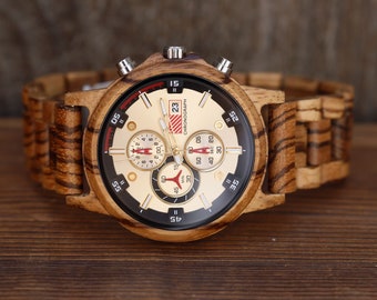 Montre en bois personnalisée, montre en bois, montre en bois,, hommes de montre de bois, montres en bois d'hommes, cadeau de mariage, montres en bois pour lui, cadeau de mari de montre