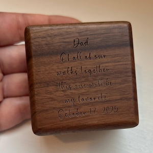 Father of the Bride Cufflink,Cufflinks,Personalized Cufflinks, Engraved Cufflinks, Round Custom Cuff link ,Gifts for Him,Wedding Gift image 10