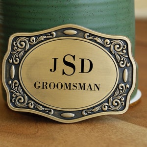 Engraved Belt Buckle, Engraved Name Belt Buckle,Personalized Belt Buckle, Groomsman Belt Buckle, Cowboy Belt Buckle,Men&#39;s Belt Accessories,