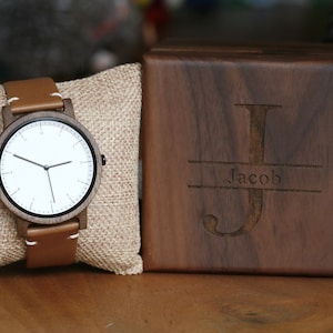 Wooden watch,Personalized Wood Watch,Engraved Wooden Watch for Men,Groomsmen Gifts,Boyfriend Gift,Birthday Gift for Him,Custom Watch