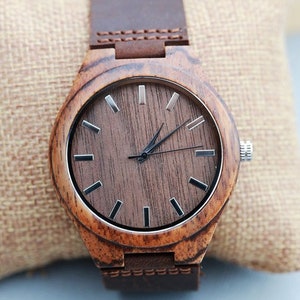 Wooden Watch,Wood Watch, ,Personalized Wood Watch,Personalized Watch, groomsmen gift, Engraved Wood Watch, Mens Wood Watch image 1