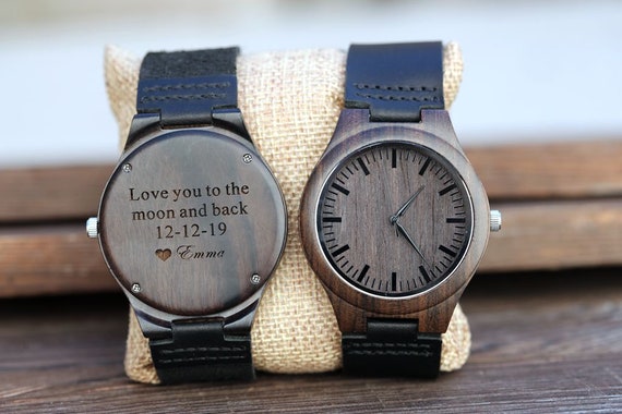Personalized Wood Watch,Personalized Wooden Watch, Personalized Watch, groomsmen gift, Engraved Wood Watch, Mens Wood Watch, Gifts for Him,