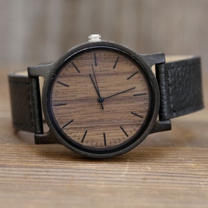 Houten horloge, gepersonaliseerd houten horloge, gegraveerd houten horloge voor mannen, cadeaus bruidsjonkers, cadeau vriendje, verjaardagscadeau voor hem, aangepast horloge