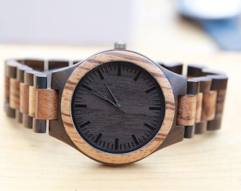 Holz-Armbanduhr, Holz Uhr, personalisierte Holz Uhr Holz Uhr Männer, Holz Herrenuhren, Hochzeitsgeschenk, Holz Uhren für ihn, Uhr Mann Geschenk