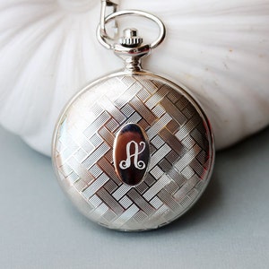 Personalized  Custom Engraved Pocket Watch, Mens Shield Round  Pocket Watch ,Mechanical Pocket Watch,Steampunk,Groom Gift,Groomsmen Gift