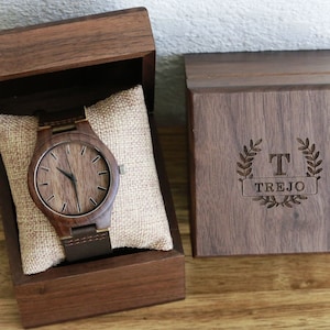 Wood watch,Personalized Wood Watch,Engraved Wooden Watch for Men,Groomsmen Gifts,Boyfriend Gift,Birthday Gift for Him,Custom Watch