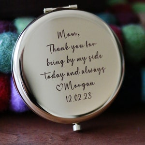 Personalized Compact Mirror,Mother of the Bride Gift,Gift for Mom From Daughter,Mother of Groom Gift,Mother of the Bride Gift,Wedding Gift