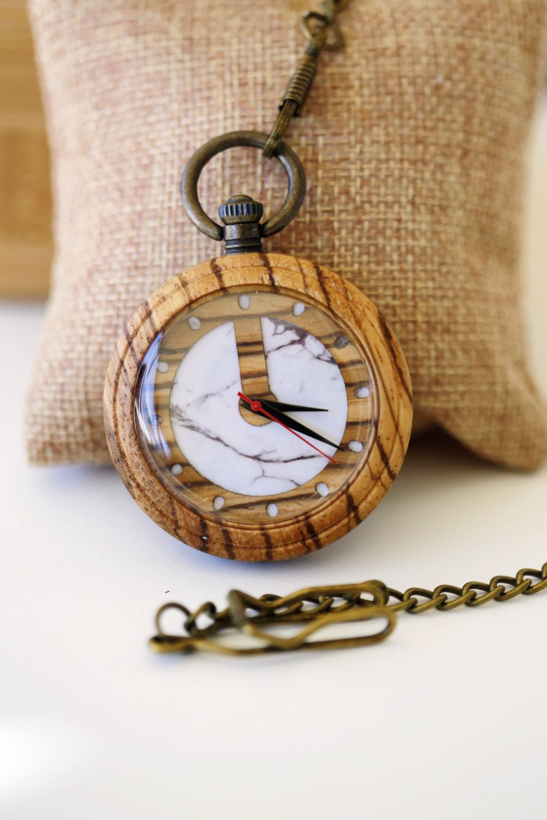 Personalized Wooden Pocket Watch, Groomsmen Gifts,wood Pocket Watch