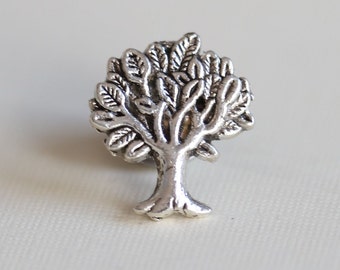 Tree Men's Tie Tack Silver Steampunk Groomsmen Men's Tie Tack Father's Day Accessories