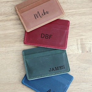 Leather Card Holder, Minimalist Card Holder Wallet, Credit Card Holder, Slim Card Holder Gift, Credit Card Holder, Small Leather Card Wallet