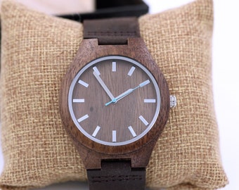 Personalized  Wooden Watch,wood watch for men,Groomsmen Gifts, Father's Day Gift,engraved with personal text Anniversary, Wedding gift