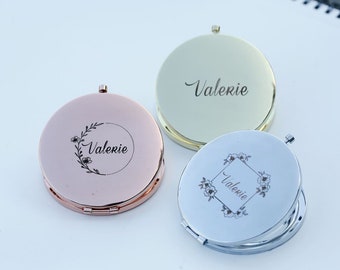 Personalized Compact Mirror, Bridesmaid gifts, Pocket Mirror, Bridesmaid Gift,Bridesmaid Mirror, Bridal Party Gift Ideas