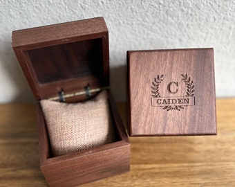 Square Wooden Gift Box & Pillow,  Watch Wood Box,(Box only)