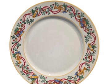 Plato navideño vintage Block Spal, Portugal, decoración navideña, 1992, 27,3 cm (10,75")
