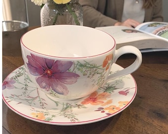 Villeroy & Boch Mariefleur Coffee Tea Cup and Saucer Set Floral French County