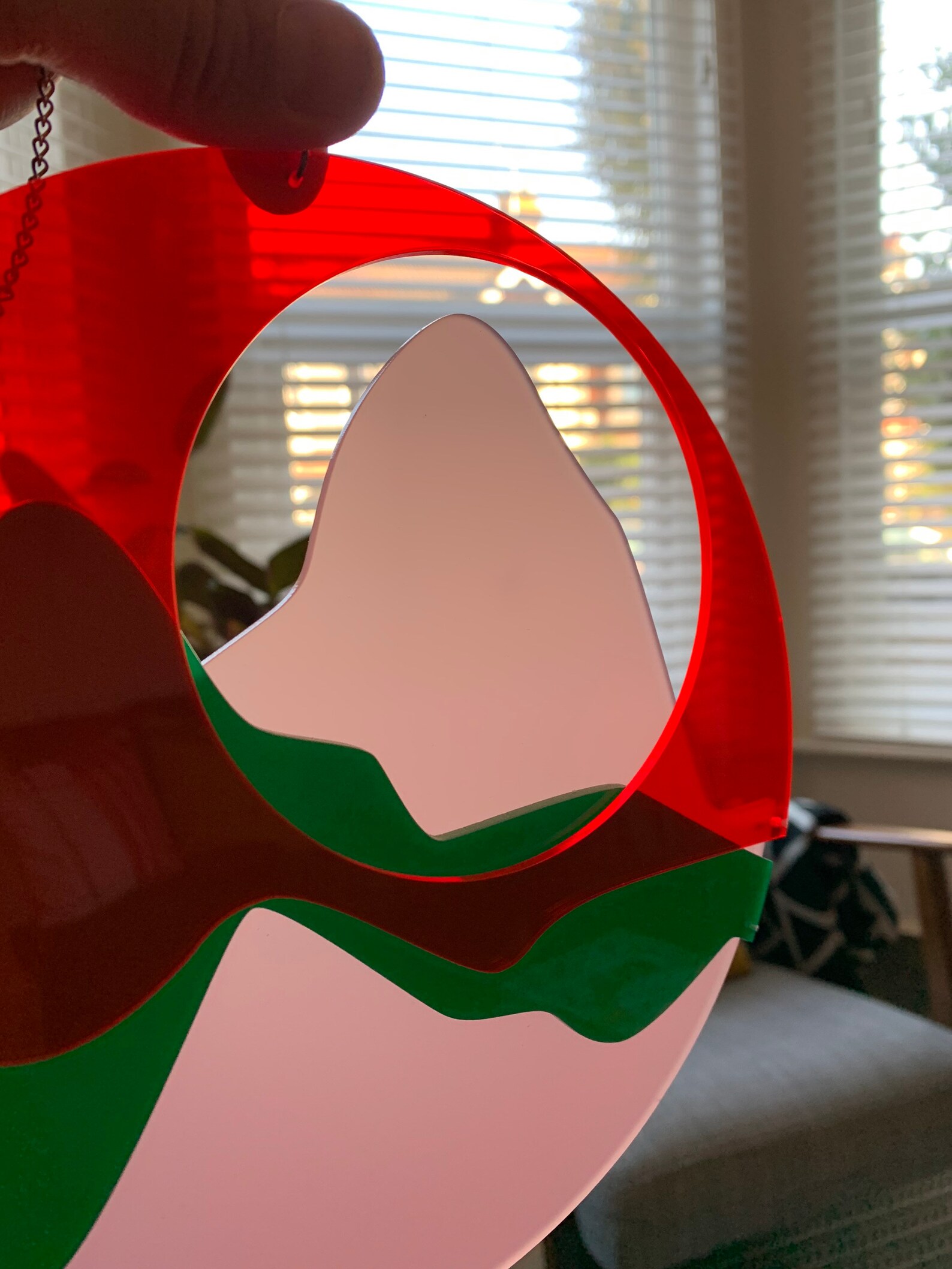 Window hanging sun catcher bright colourful acrylic laser Etsy