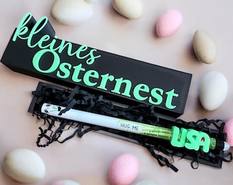 Small Easter nest – personalized gift box / suitable for Legami gel pens with our name attachment / gift for children / Easter gift