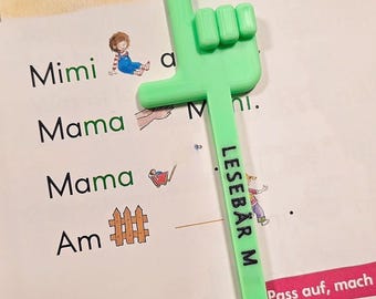 Reading Finger for Children – Personalized Bookmark for First Graders | Back-to-School Gift
