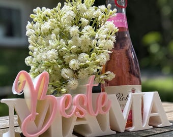 Mother's Day Gift | Best Mom Gift with Prosecco Holder | 3D Print | Mother's Day | Gift Idea | Decoration | Birthday Gift for Mom | Love