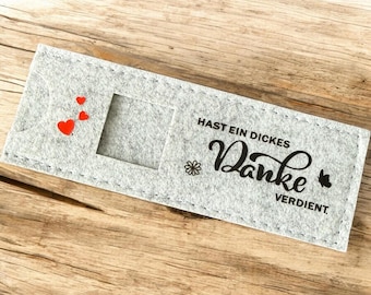 You… - Gift wrapping for a chocolate bar – “YOU deserve a big THANK YOU” - Gift for colleagues, employees, mothers