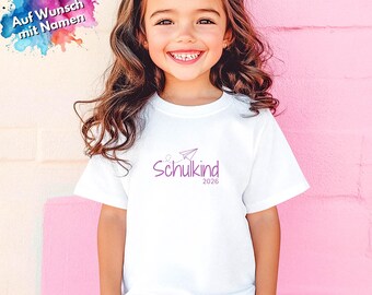 T-shirt écolier motif avion en papier, cadeau de rentrée scolaire, premier jour d'école, vêtements pour enfants pour le premier jour d'école