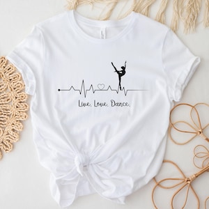 Shirt Dancing T-Shirt Ballerina Gift for Dancer Ballet Shirt Heartbeat Dance Gift Idea Dance Mouse Dance Love Shirt For Dancer