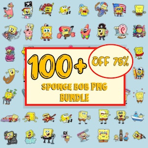 100+ Sponge Bob PNG, Cartoon Character PNG, Funny Character PNG, Sponge Bob Clipart, Sandy Cheeks, Printable Craft png, Kids png.