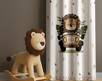 Safari Tiere Kindervorhänge, Babyzimmer Dekor