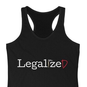 LegalizeD in White | Women&#39;s Ideal Racerback Tank