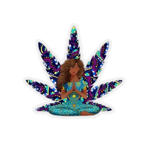 Nayla in Bliss Purple Sticker