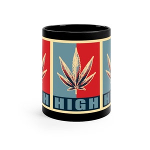 High | Black Ceramic 11oz Mug