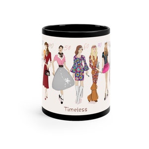 Timelessly Hipped Out | Black Ceramic 11oz  Mug