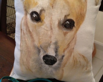 For the Greyhound lover.   A pillow that will enhance any room in your house.