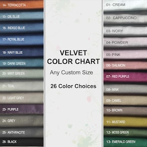 Luxury Velvet Pillow Cover: Handmade Throw Pillow Case, 26 Colors
