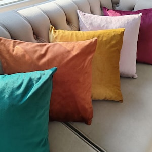 Luxury Velvet Pillow Cover: Handmade Soft Throw Pillow Case