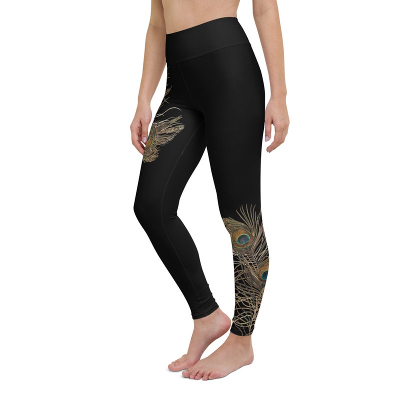 Feather Peacock Pattern Print Pattern Women Leggings